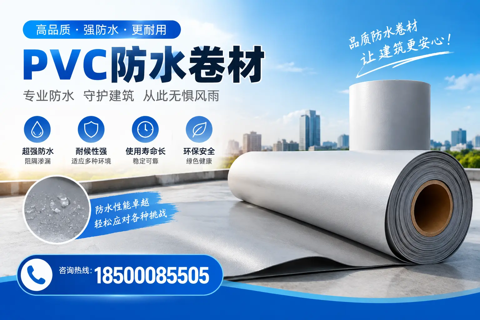 如何选择高质量的PVC防水卷材？可克达拉消费者必看指南